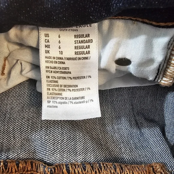 American Eagle Outfitters Dark Blue Jeggins Jeans - Picture 8 of 10